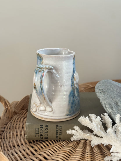 Vintage Studio Pottery Seashell Creamer Jug by Brenda Wright, York
