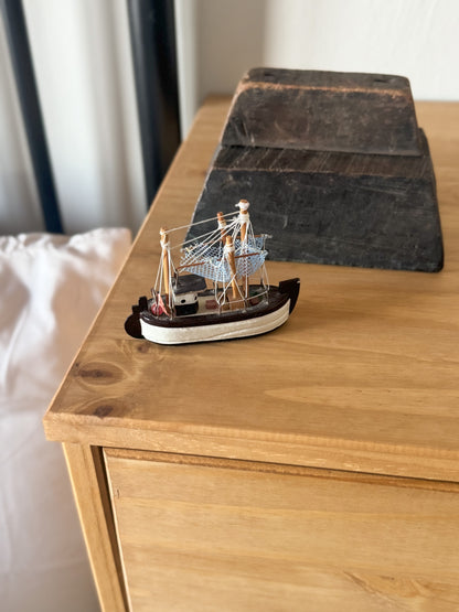Vintage Small Wooden Fishing Boat
