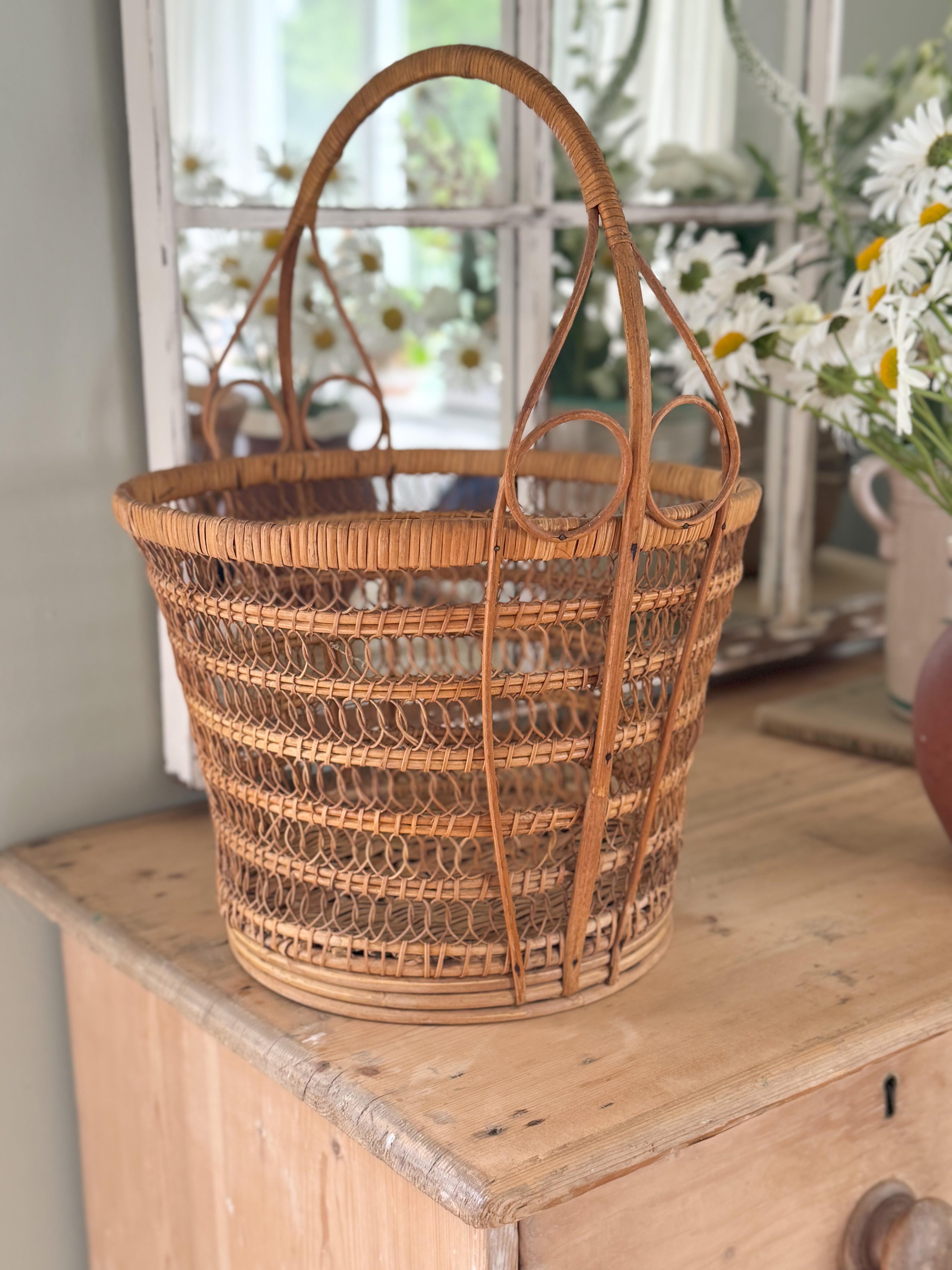 Vintage on sale basket