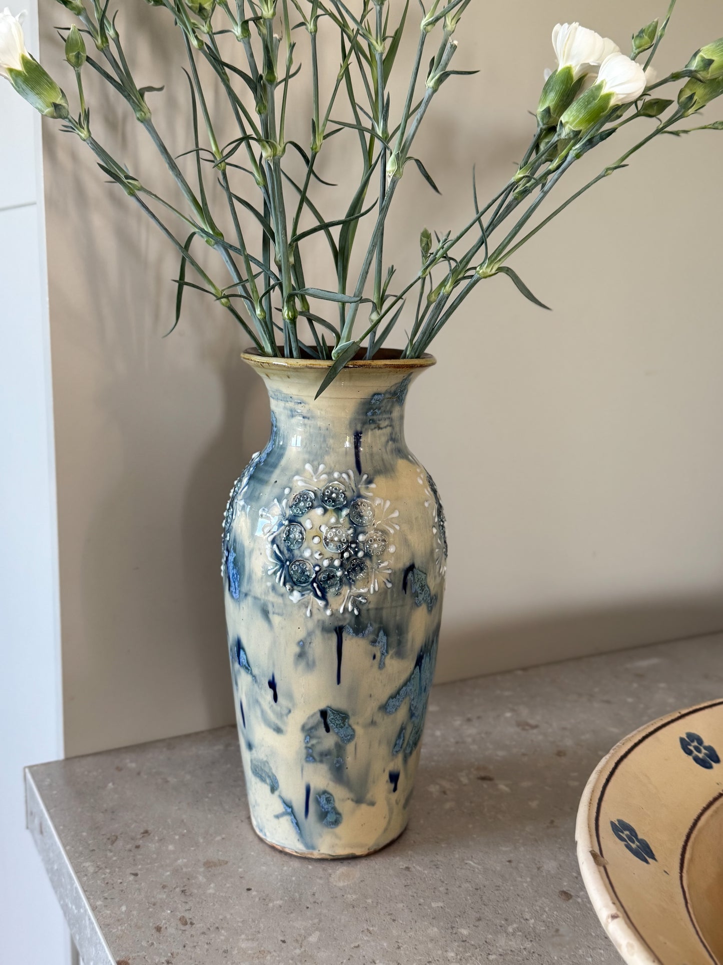 Very Rare Vintage Studio Pottery Vase by Leonard Stockley, Weymouth