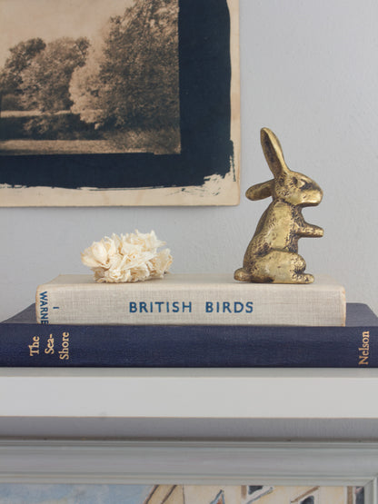 Antique Solid Brass Rabbit Figurine