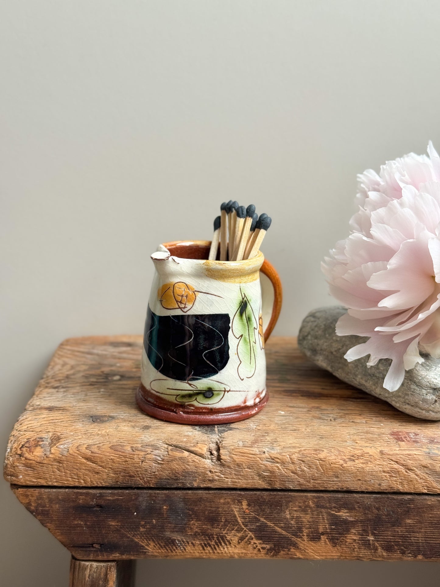 Blackbird Studio Pottery Creamer by Kevin Warren, Norfolk