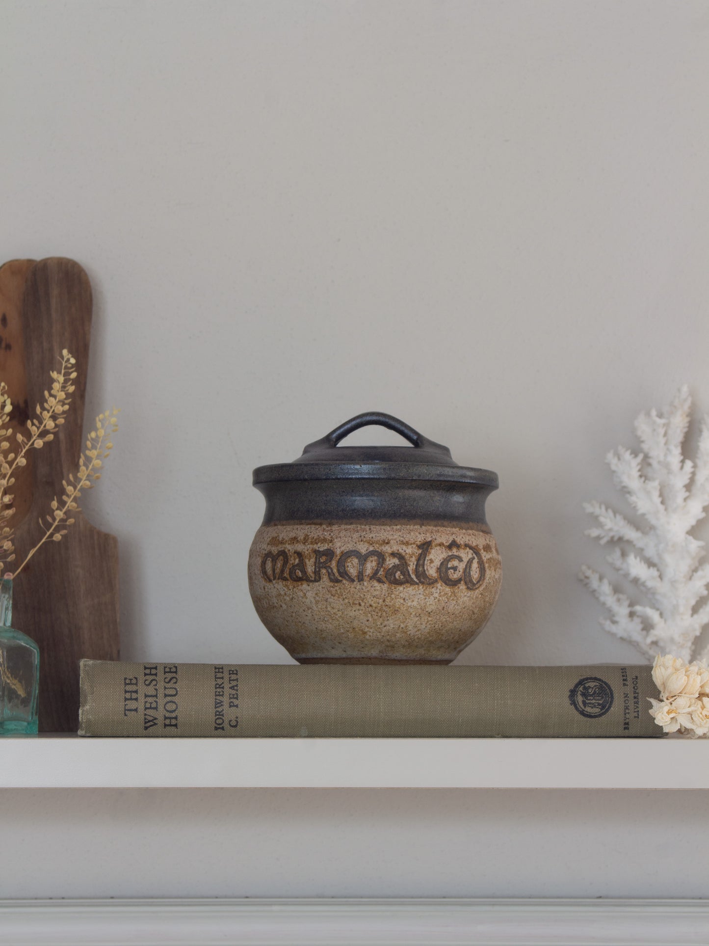 Vintage Welsh Studio Pottery ‘Marmalêd’ Jar – Tregaron Pottery, Ceredigion (c.1960s–70s)