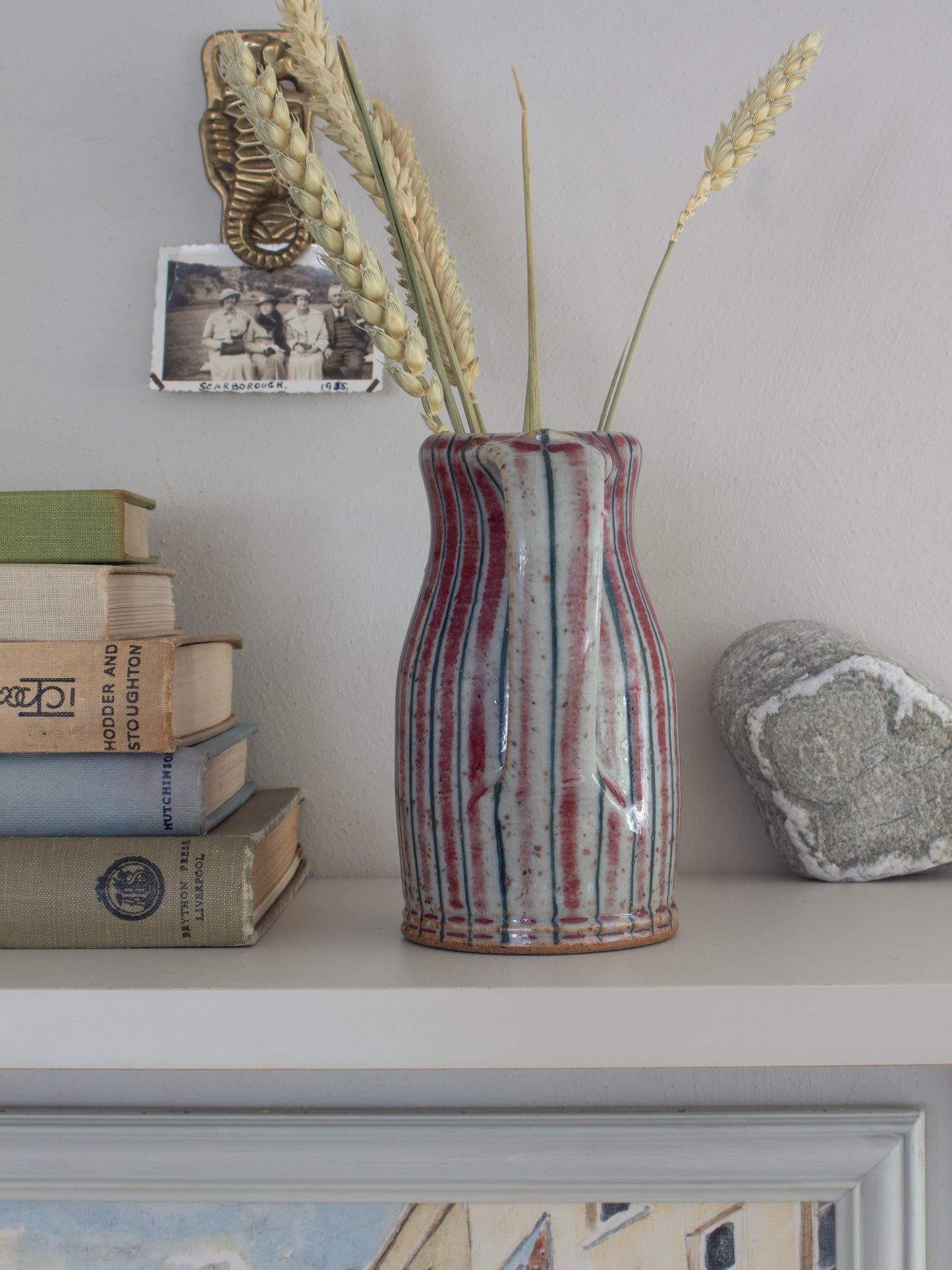 Vintage Robert Goldsmith Selborne Pottery Striped Stoneware Jug