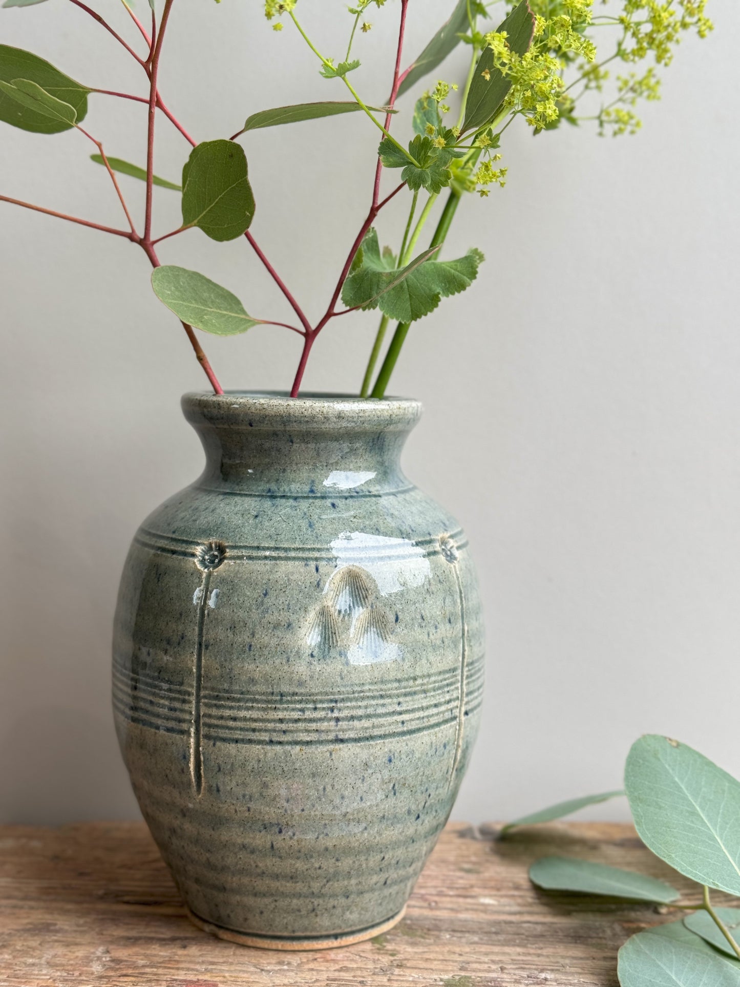 Vintage St Agnes Studio Pottery Vase by John Vasey