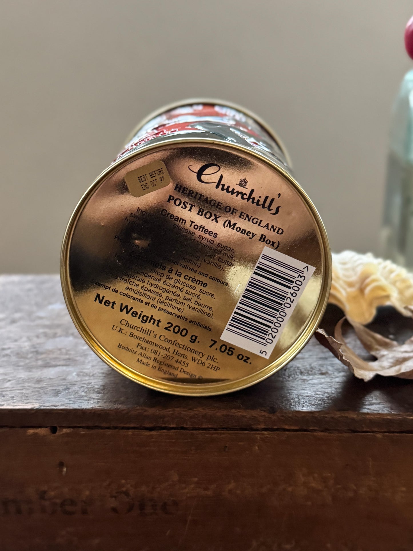 Vintage Churchill’s 1990s Post Box Money Tin