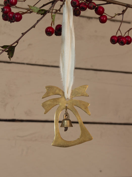 Vintage Solid Brass Christmas Decoration - Bell