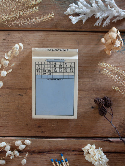 Rare Antique Victorian Glazed Ironstone Calendar & Reusable Memorandum Board • Stamped, Design Registered 1878