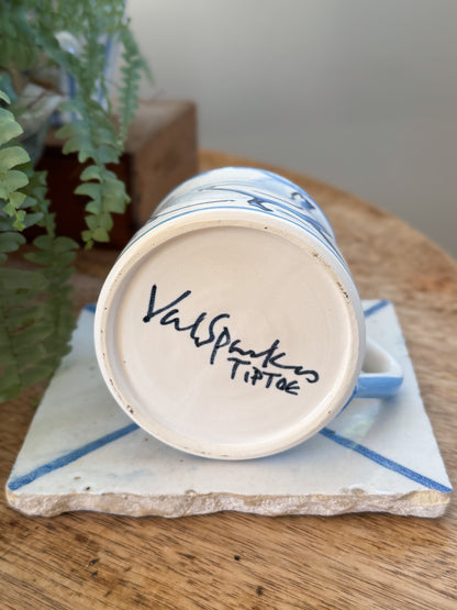 Vintage Studio Pottery Goose Mug by Val Sparkes,Tiptoe Pottery