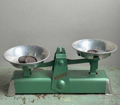 Vintage 1950s Children’s Vulcan Grocery Scales • Montessori, Pretend Play