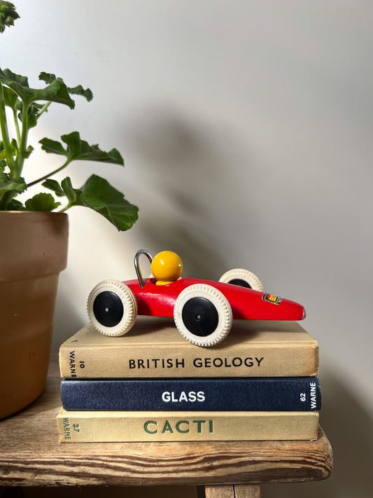 Midcentury Swedish Toy Racing Car