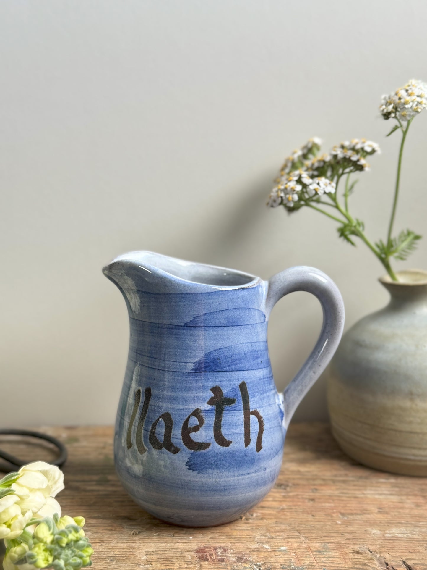 Welsh Studio Pottery ‘Llaeth’ Milk Jug by Doniau Cudd, Bangor, North Wales