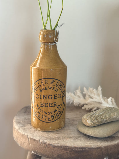 Antique J. Miller & Childs Ginger Beer Bottle | Bourne Denby Pottery, Early 20th Century