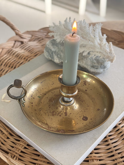 Vintage Aged Brass Chamberstick