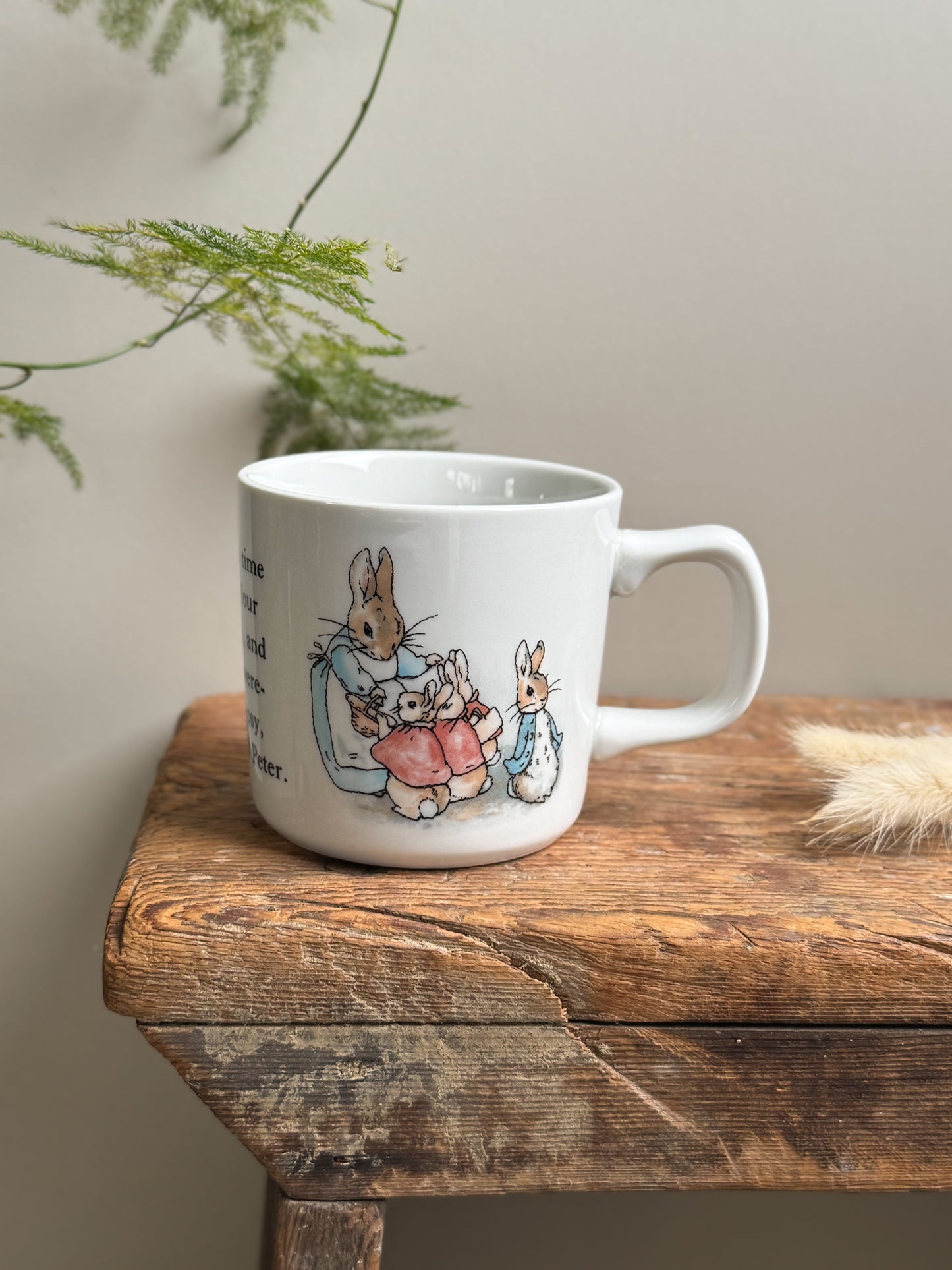 Vintage 1991 Wedgwood “Peter Rabbit” Mug - Beatrix Potter Illustration
