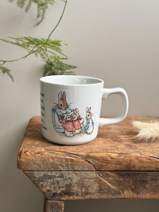 Vintage 1991 Wedgwood “Peter Rabbit” Mug - Beatrix Potter Illustration
