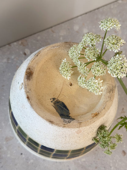 Vintage Midcentury Handmade Mosaic Planter