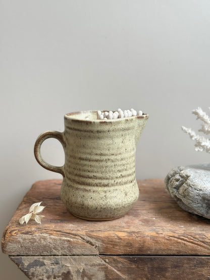 Vintage Studio Pottery Neutral Creamer | Match Pot