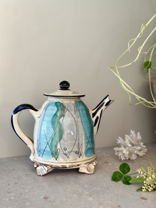 Very Rare Studio Pottery Teapot by Kevin Warren, Norfolk