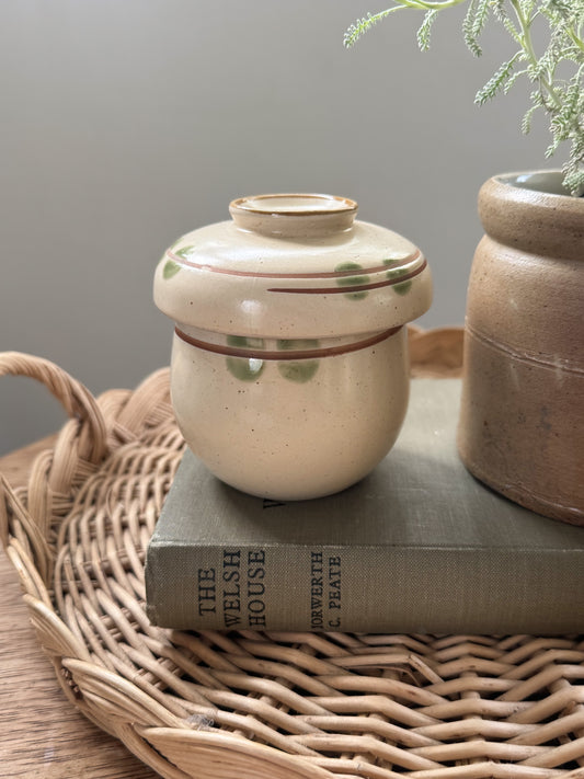 Vintage Studio Pottery Mushroom Jar