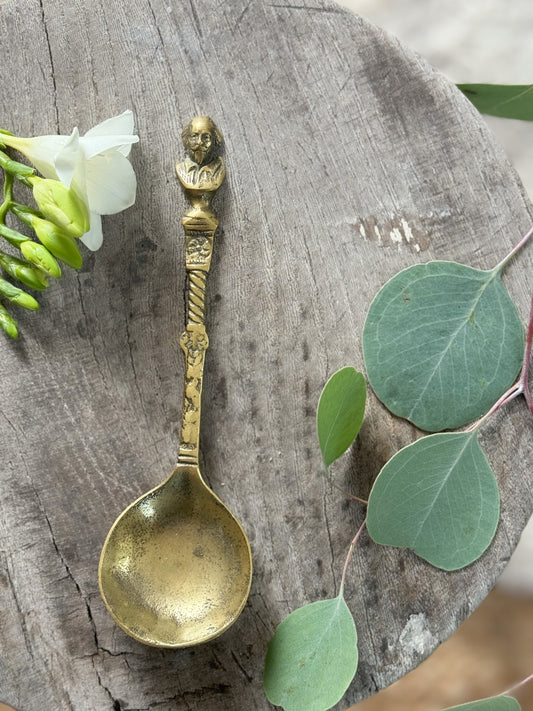 Solid Brass William Shakespeare Spoon