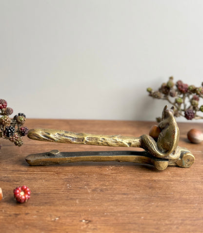 Antique Brass Squirrel Nutcracker