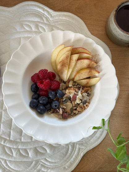 Vintage Edinburgh Castle Scalloped Edge Bowl