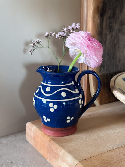 Vintage Welsh Studio Pottery Slipware Creamer Jug by St Fagans Pottery