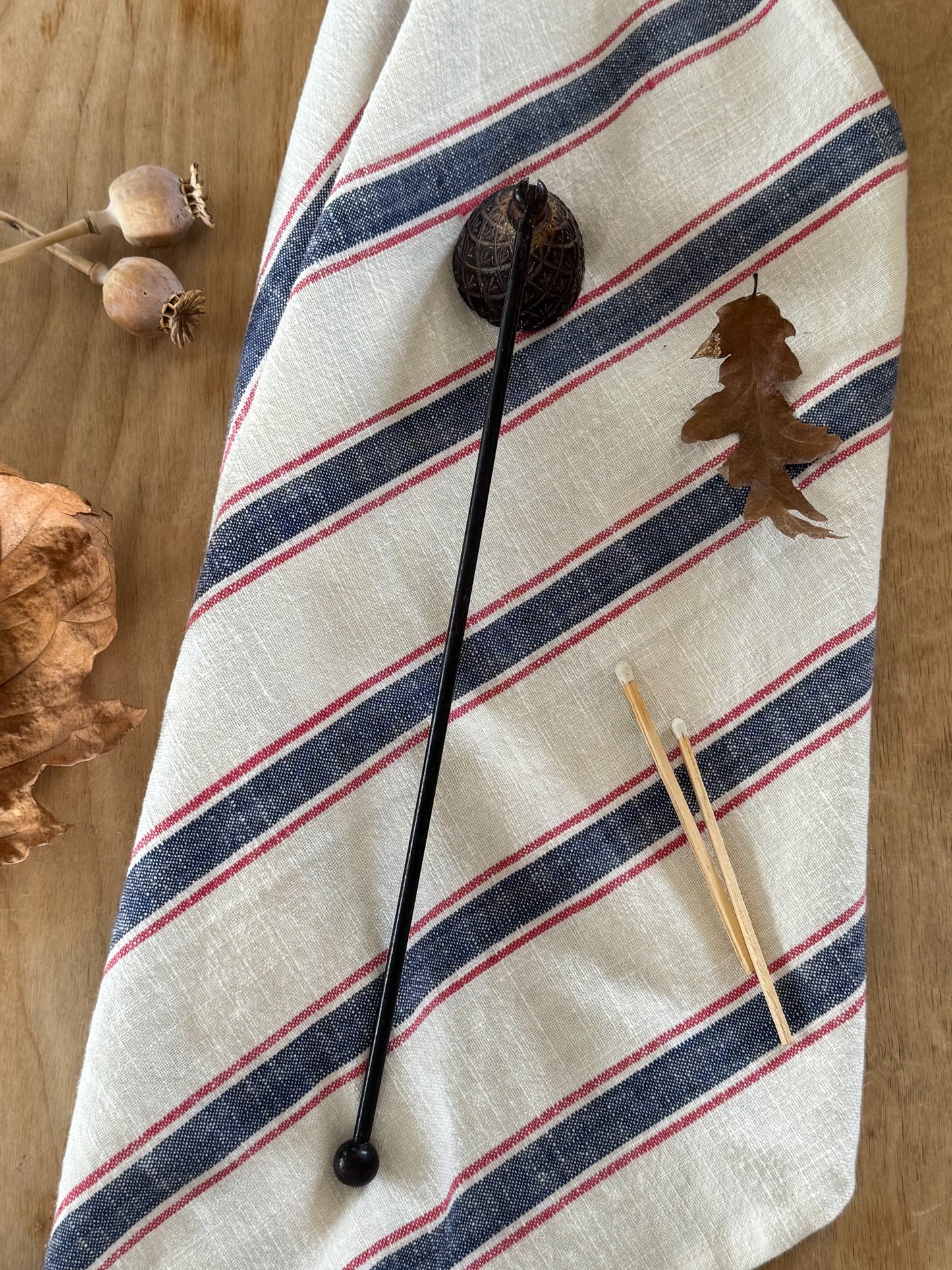 Vintage Engraved Iron Candle Snuffer