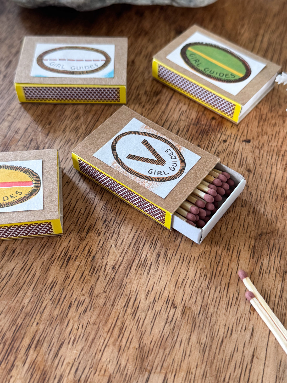 Handmade Match Set Handmade ‘Girl Guides’ Match Boxes with Safety Matches • Set of 4 ...