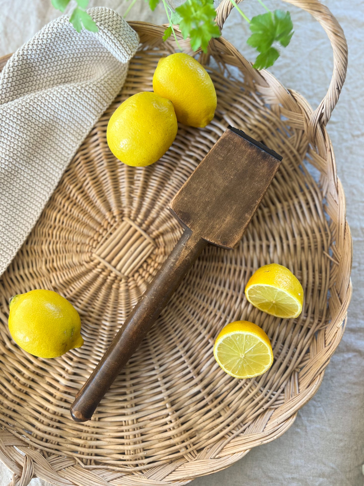 Antique Wooden Lemon Squeezer