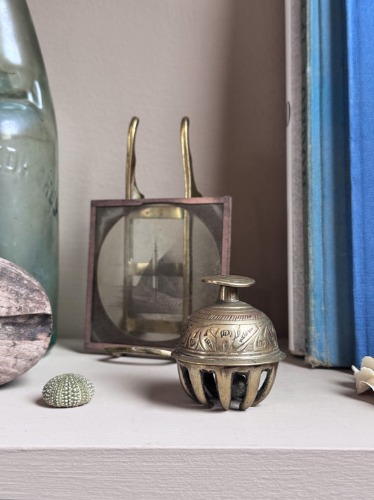 Vintage Miniature Brass Claw Bell