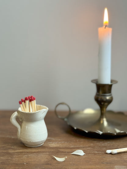 Tiny Antique Glazed Stoneware Jug