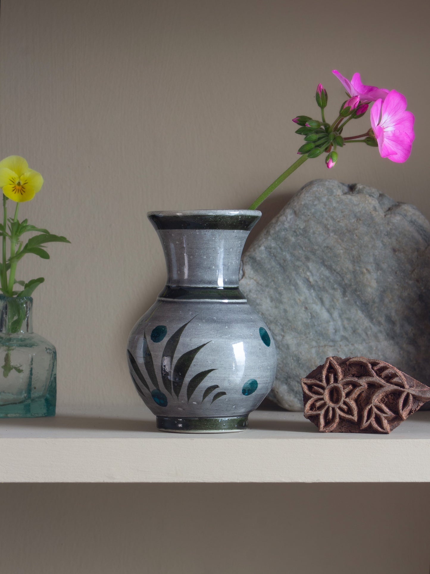 Vintage Mexican Studio Pottery Bud Vase