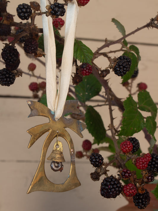 Vintage Solid Brass Christmas Decoration - Bell