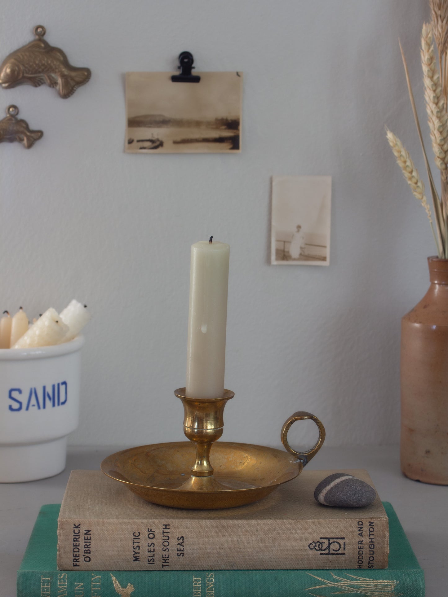 Vintage Solid Brass Chamberstick