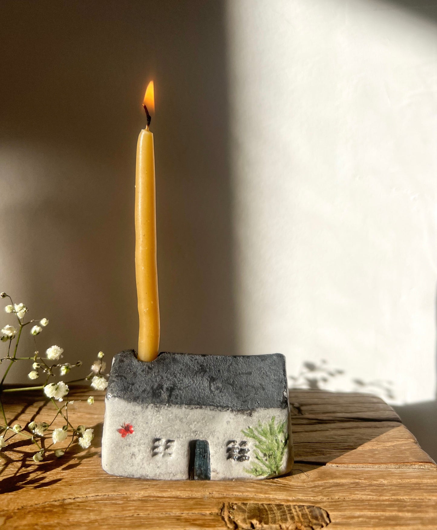 Hiraeth Cottage • Bwthyn Hiraeth Raku Ceramic Candle Holders