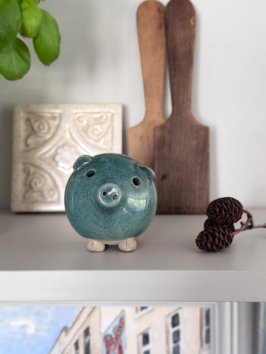Vintage Studio Pottery Handmade Pig Sculpture