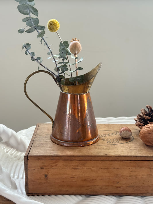 Vintage Handmade Small Copper Jug