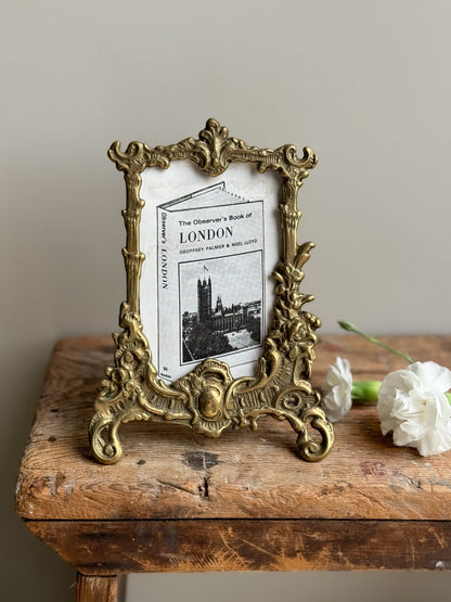 Vintage Handmade Solid Brass Ornate Frame