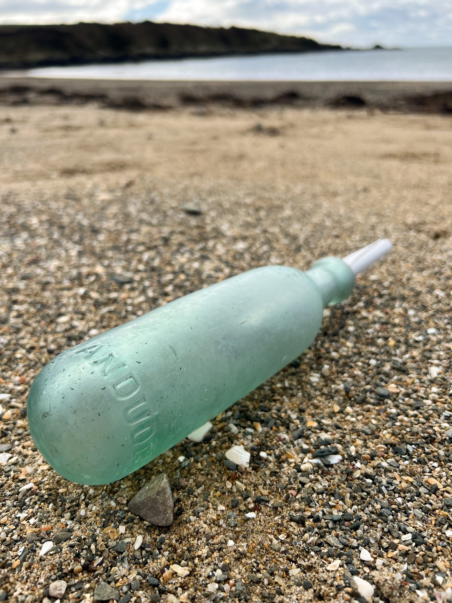 Antique Rounded Base Welsh Apothecary Bottle, T.O. Owen, Llandudno, North Wales