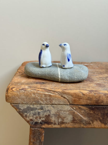 Miniature Vintage Porcelain Penguins (Pair)