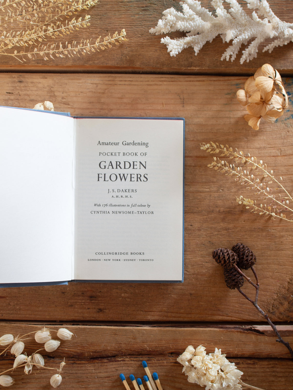 Vintage Amateur Gardening Pocket Book of Garden Flowers by J. S. Dakers, 1969