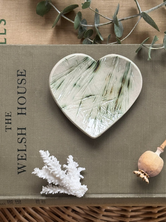 Studio Pottery Heart Trinket Dish by Hearth Pottery, Yorkshire