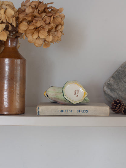 Vintage Italian Ceramic Duck Liqueur Bottle / Decanter