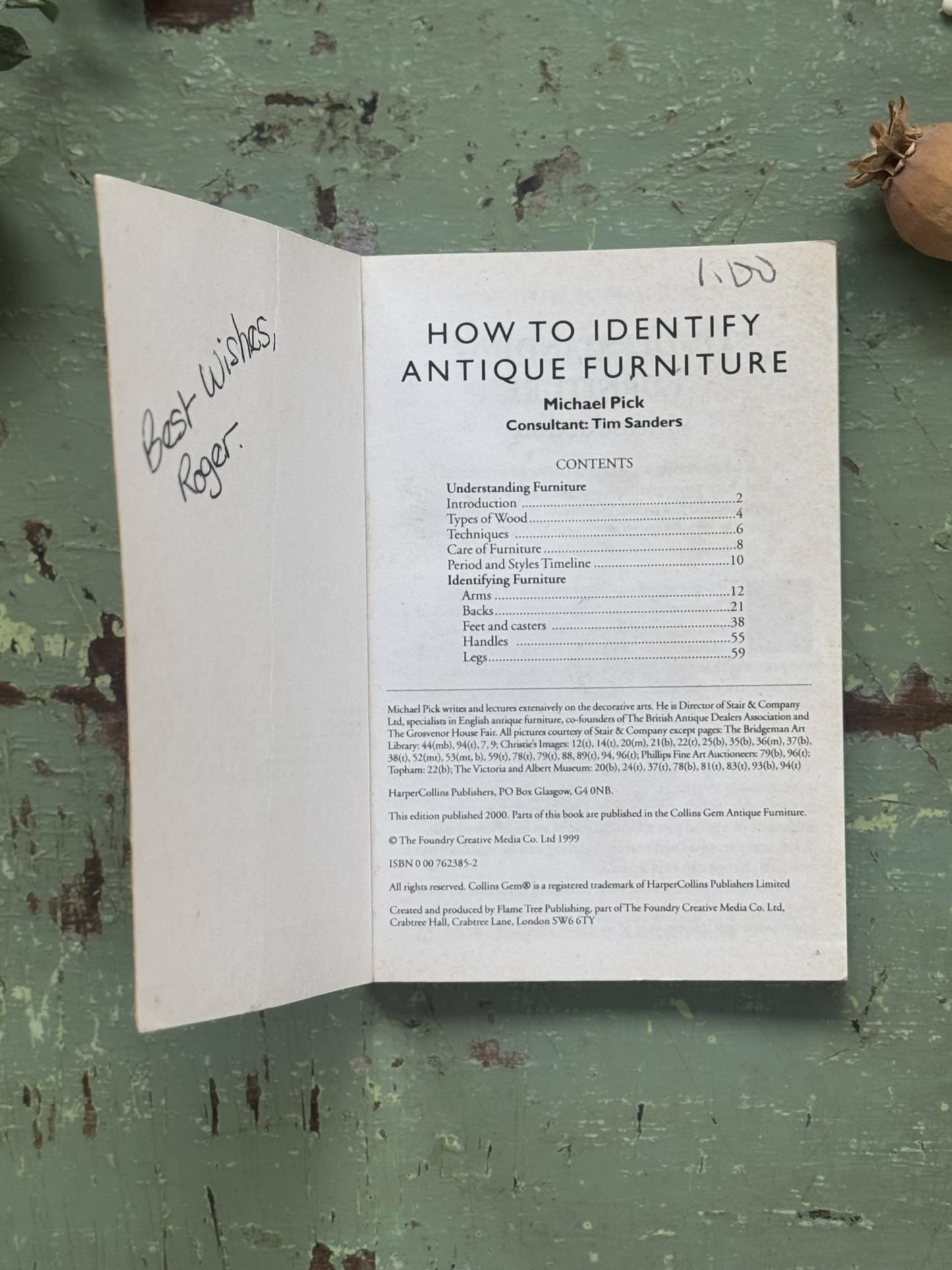 Collins Gem Guide: How to Identify Antique Furniture (2000 Edition) - Pocket Book