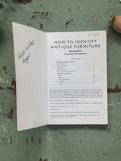 Collins Gem Guide: How to Identify Antique Furniture (2000 Edition) - Pocket Book