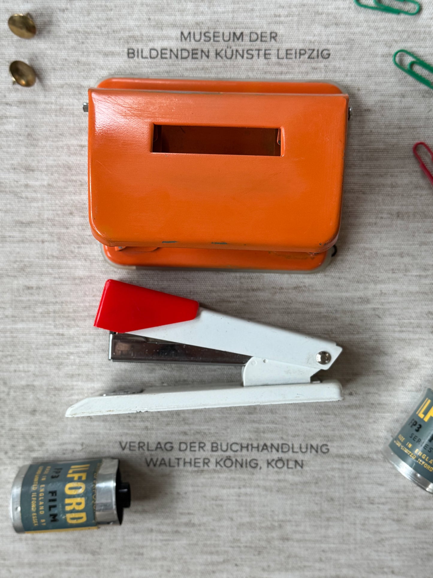Vintage Midcentury Stapler & Hole Punch Set