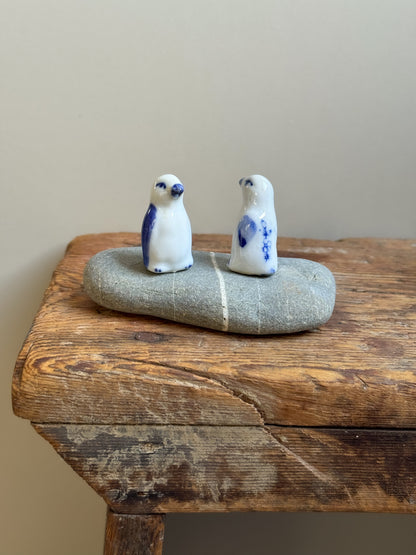 Miniature Vintage Porcelain Penguins (Pair)