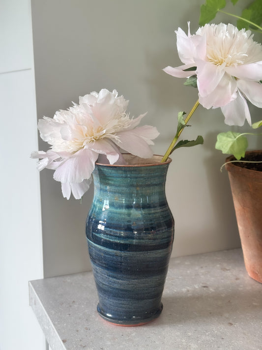 Vintage Handmade Studio Pottery Vase by Wold Pottery, Yorkshire